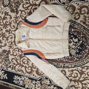 Retro 70s Butter Yellow Convertable Jacket Vest Lightweight Puffer Oui Ski 1970s